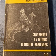 Contributii la istoria teatrului romanesc George Franga cu autograf