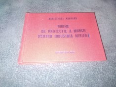 NORME DE PROTECTIE A MUNCII IN INDUSTRIA MINIERA 1981