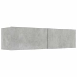 Cumpara ieftin Comoda TV, gri beton, 120 x 30 x 30 cm, lemn prelucrat