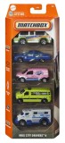 MATCHBOX SET 5 MASINUTE METALICE MBX CITY DRIVERS V SCARA 1 LA 64