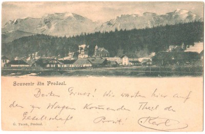 SV * Valea Prahovei * Souvenir din PREDEAL * 1901 foto