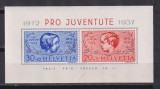 ELVETIA 1937 MI: BL. 3 MNH