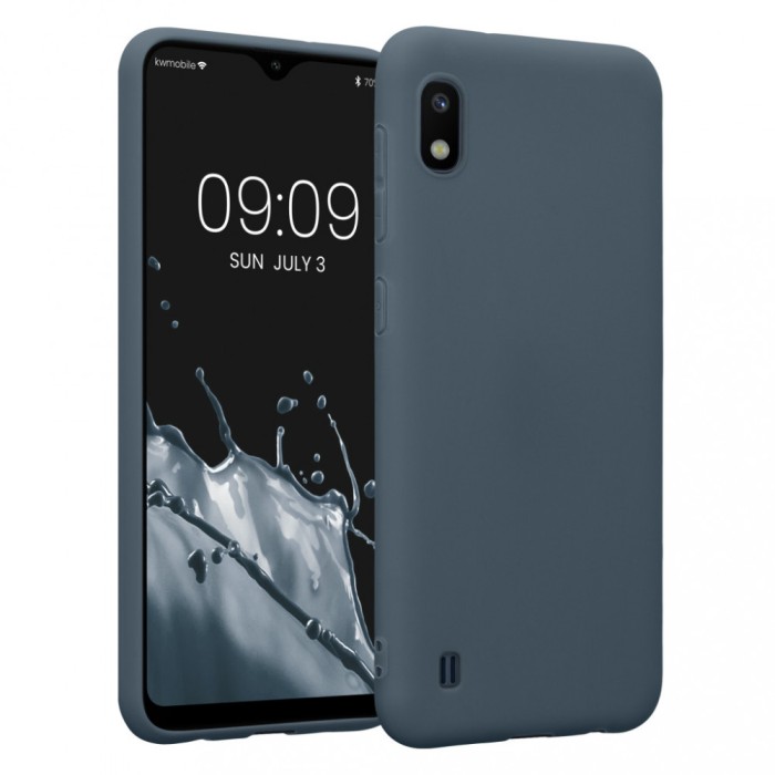 Husa Kwmobile pentru Samsung Galaxy A10, Silicon, Albastru, 49814.202