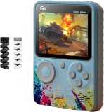 Cumpara ieftin Consola portabila cu 500 de jocuri, ecran 3 inch, baterie 1000mAh, din ABS, permite conectarea la televizor, albastru