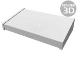Carcasă Desktop Aluminiu Neagră 1456 356x211x76mm