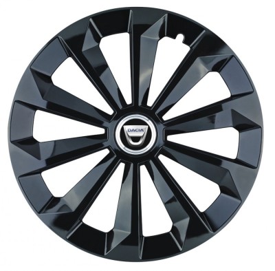 Set 4 capace roti Fame Negru R15 pentru gama auto Dacia foto