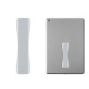 Suport tip inel pentru telefon, Kwmobile, Gri, Plastic, 35412.67