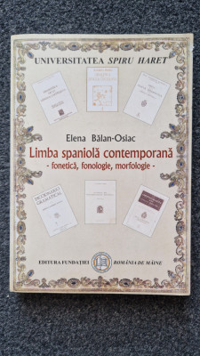 LIMBA SPANIOLA CONTEMPORANA - Elena Balan-Osiac foto