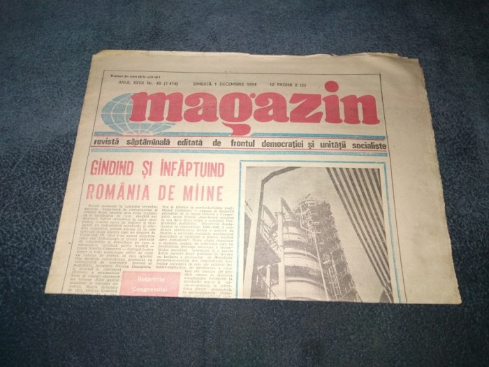 REVISTA MAGAZIN 1 DECEMBRIE 1984