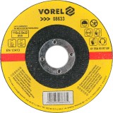 Disc abraziv pentru debitat metale 115x2.5x22 mm VOREL