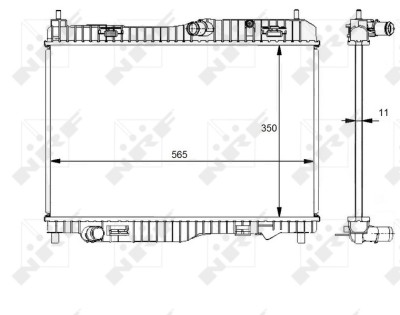 NRF 59138 Radiator, racire motor foto