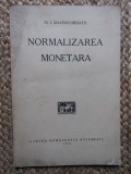 N. I. MAVROCORDATO - NORMALIZAREA MONETARA