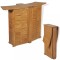 vidaXL Masă de bar pliabilă, 155 x 53 x 105 cm, lemn masiv de tec 43804