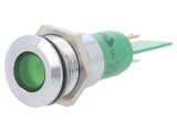 Lampă LED Verde Control 24V &Oslash;16mm