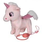 Unicorn Mecanic Magic, Roz, Lumini și Sunete, Cu Mecanism De Mișcare, Cu Baterii Incluse, Oem
