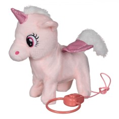 Unicorn Mecanic Magic, Roz, Lumini și Sunete, Cu Mecanism De Mișcare, Cu Baterii Incluse