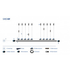 Kit irigare prin picurare - cultura vinete (10x10 m)