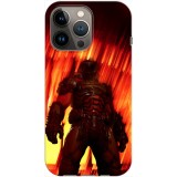 Husa compatibila cu Apple iPhone 13 Pro model Doom Slayer, Silicon, TPU, Viceversa, Transparent, Carcasa