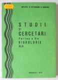 STUDII SI CERCETARI , PARTEA A -II -A HIDROLOGIE , VOLUMUL XLVI , 1979