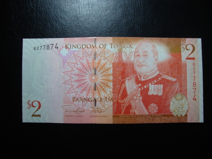 TONGA 2 DOLARI UNC
