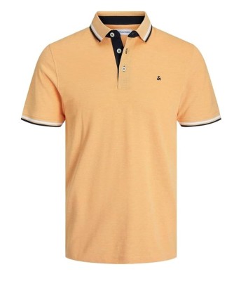 Tricou polo pentru barbati JACK JONES Jjepaulos Polo SS Noos Pls, portocaliu, 5XL - OUTLET foto