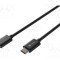Cablu USB C - USB C 2.0 NATEC, 1m, 100W, 5A, negru