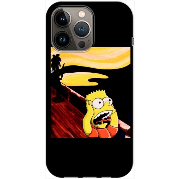 Husa compatibila cu Apple iPhone 12 Pro Max model Bart Simson, Silicon, TPU, Viceversa