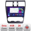 Navigatie Subaru Forester XV QLED 2K Octa core 4+32 DSP 360 Optic FHD internet gps radio carplay android auto kit-062-2019+EDT-E409-2K CarStore Techno
