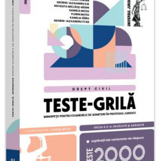 Teste-grilă, minispețe pentru examenele de admitere în profesiile juridice. Drept civil. 20232 - Paperback brosat - Florin Moţiu - Universul Juridic