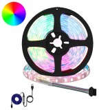 vidaXL Bandă LED 4 pcs Negru și transparent 210 x 0,8 x 0,3 cm 3429110