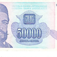M1 - Bancnota foarte veche - Fosta Iugoslavia - 50000 dinarI - 1993