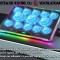 Cooler Laptop Gaming RGB/Suport 9 Trepte de Ajustare, Compatibilitate 10-21 inch, 13 Ventilatoare Puternice si Silentioase, Ecran LCD, Suport Telefon