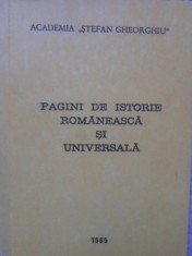PAGINI DE ISTORIE ROMANEASCA SI UNIVERSALA-COORDONATOR: ION SPALATELU-235526