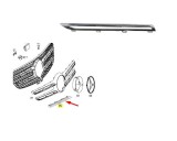 Ornament grila fata MERCEDES Clasa GLE (W166), 08.2015-03.2020, partea dreapta, crom; superior,