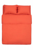 Lenjerie pat king size Heinner Home 100% bbc organic Coral, 200x240 cm, Bumbac, Set complet, SQUARE NATURE