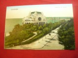 Ilustrata Constanta - Cazinoul si Parcul , interbelica , color