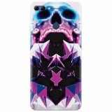 Husa silicon pentru Huawei Y9 2018, Abstract Framed Skull