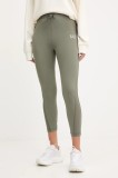 EA7 Emporio Armani colanti culoarea verde, uni, AF12625.7W000585
