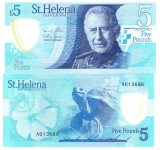 Insula St. Helena, Sfanta Elena 5 Pounds 2026 P-new Polimer UNC