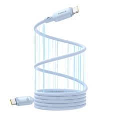 CABLU alimentare si date Baseus PicoGo Magnetic, pt smartphone, silicon lichid magnetic, USB Type-C la USB Type-C 240W, 1m, albastru &quot;P10376800311-00&quot;