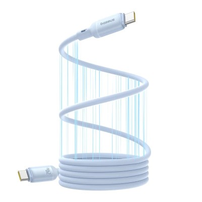 CABLU alimentare si date Baseus PicoGo Magnetic, pt smartphone, silicon lichid magnetic, USB Type-C la USB Type-C 240W, 1m, albastru &amp;quot;P10376800311-00&amp;quot; foto