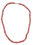 COLIER VINTAGE CU MARGELE DIN CORAL NATURALA ROSU