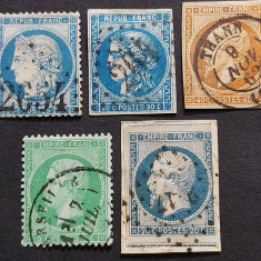 Franta,lot de 24 timbre,Ceres, Napoleon III si Semeuse lignee, neidentificate