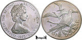 1973, 1 Dollar - Elisabeta a II-a - Insulele Virgine - Teritoriile Britanice, Europa, Argint