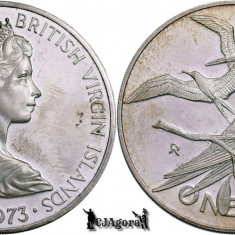 1973, 1 Dollar - Elisabeta a II-a - Insulele Virgine - Teritoriile Britanice