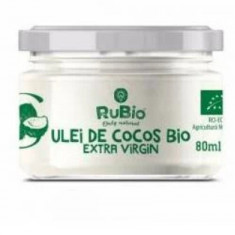 Ulei de cocos extra virgin ecologic, 80ml, Rubio