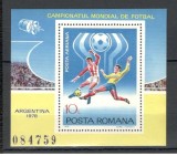 Romania.1978 C.M. de fotbal ARGENTINA-Bl. YR.644, Nestampilat