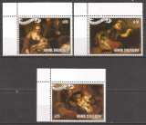 COOK ISLANDS 1987 PICTURA CRACIUN REMBRANDT ( serie dantelata ) MNH, Nestampilat