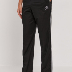 Karl Lagerfeld Pantaloni de pijama bărbați, culoarea negru, cu imprimeu