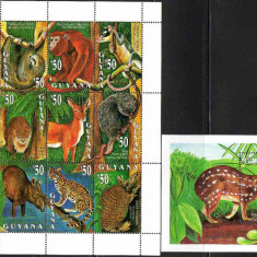 GUYANA 1993, Fauna, serie neuzata, MNH